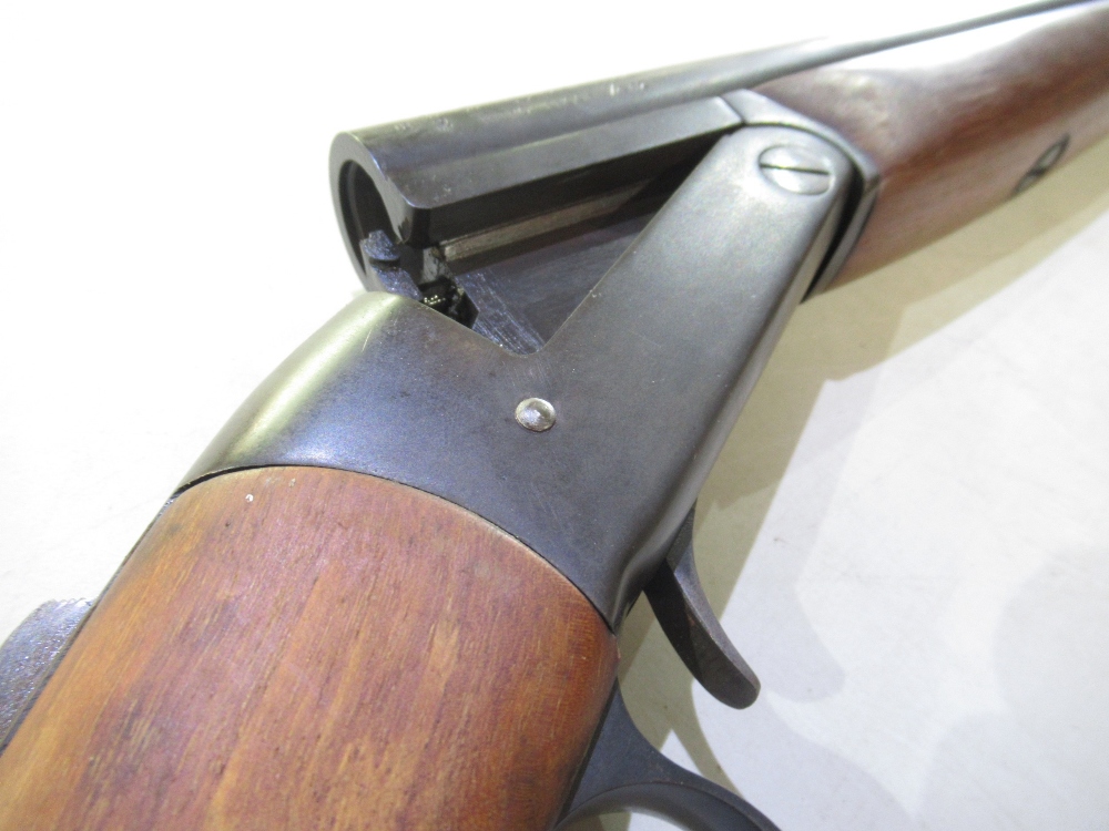 Single barrel 12bore shotgun. 30ins barrel 14ins length of pull. SN YA6370. Shotgun certificate - Image 2 of 3