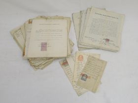 Assorted collection of payment sheets 'To the Lord Mayor Alderman & Citizens of the City of Leeds' &