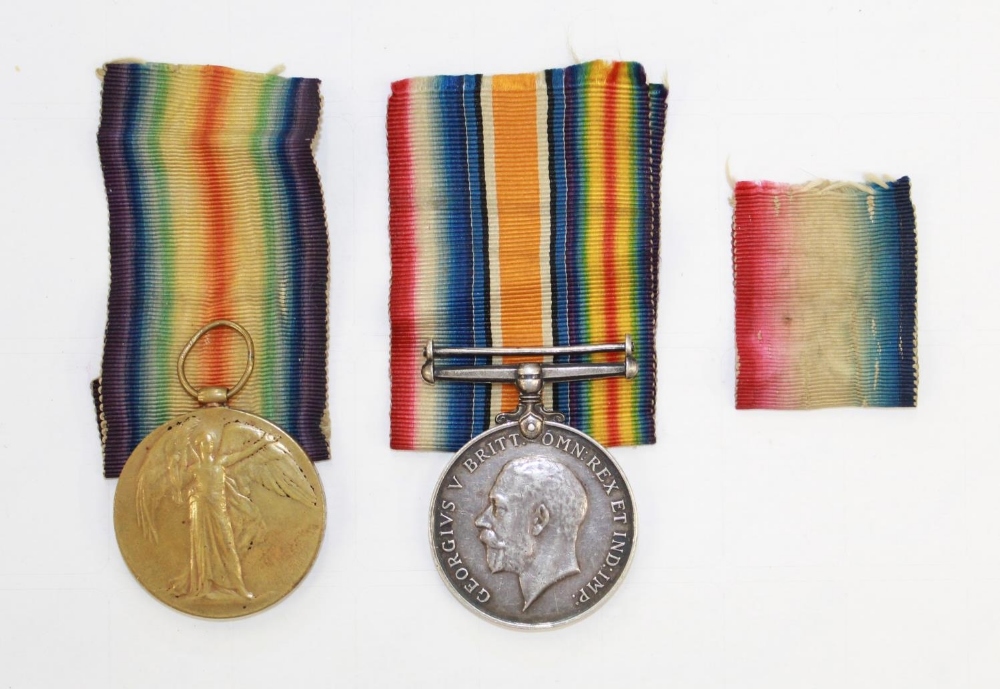 WWI Victory Medal with ribbon, 1914-1918 War Medal with ribbon. Star ribbon. To 13768 A.Cpl H.G.