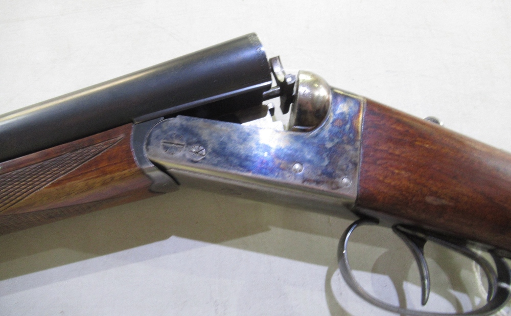AYA Yeoman 12B side-by-side shotgun, double trigger, box lock non-ejector, barrel length 28", - Image 2 of 2