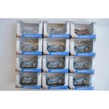 Twelve boxed 1/18 scale plastic special edition motorcycle models from Maisto to include 11x