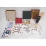 The Strand Stamp Album cont. 5 used penny reds, red and green folders cont. c20th British stamps,