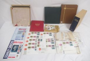 The Strand Stamp Album cont. 5 used penny reds, red and green folders cont. c20th British stamps,