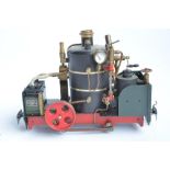 32mm G gauge outdoor metal narrow 0-4-0 steam engine from Regner, A/F. L25xW10.5xH16.5cm