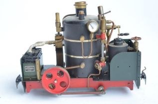 32mm G gauge outdoor metal narrow 0-4-0 steam engine from Regner, A/F. L25xW10.5xH16.5cm