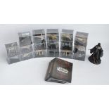 Seventeen cased Star Wars models from DeAgostini (cases unopened/factory sealed) with a binder of