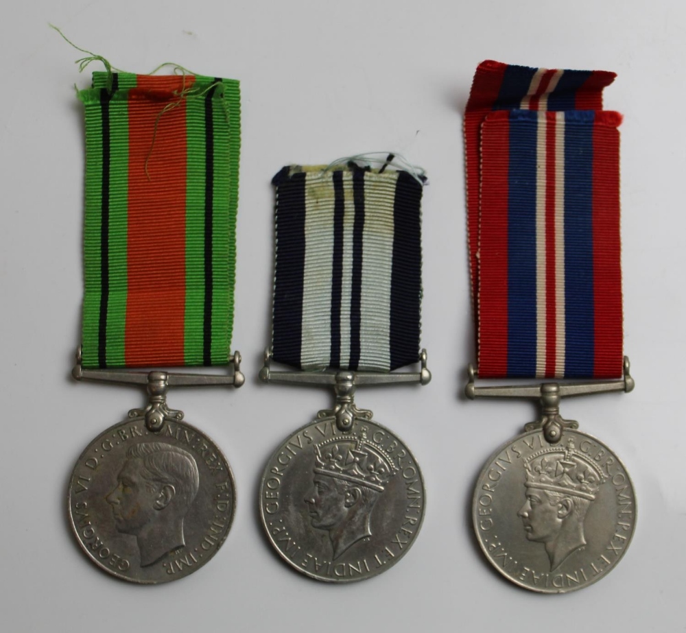 1939-45 India War Medal, British War Medal 1939-45, The Defence Medal 1939-45.