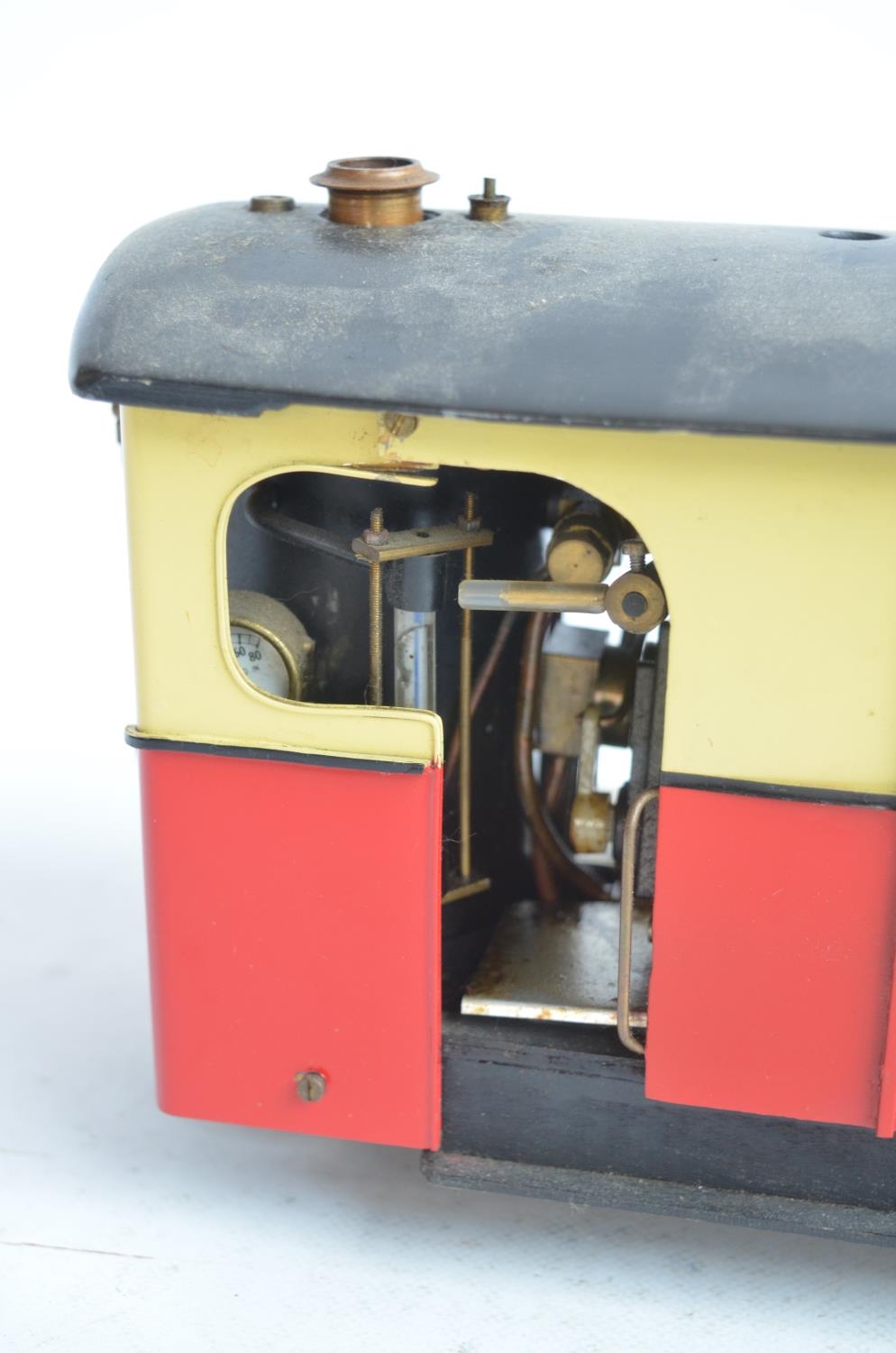 32mm G gauge outdoor metal narrow railcar model steam locomotive with added remote control - Image 3 of 8
