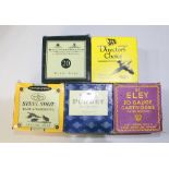 Five boxes of 20 bore cartridges, to include Purdey, JCB, Holland and Holland, Ely, and Game
