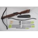 Barnett Wildcat crossbow, with spare limb, with 13 bolts