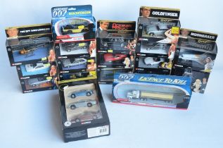 Collection of James Bond themed diecast model vehicles from Corgi to include 2x 04801 The Living