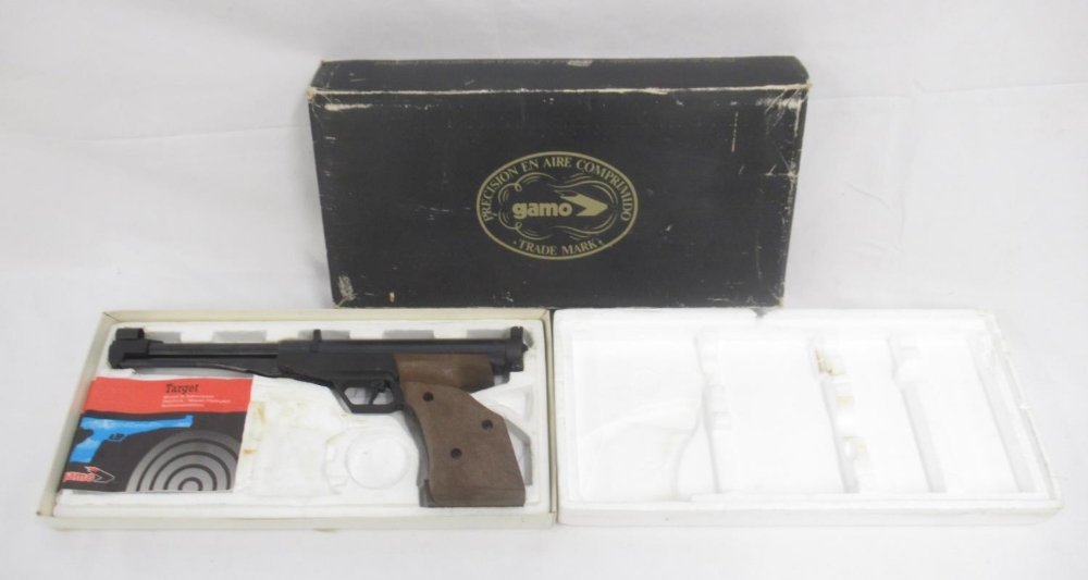 Gamo Cal. 4.5 (.177) under lever air pistol, with original box