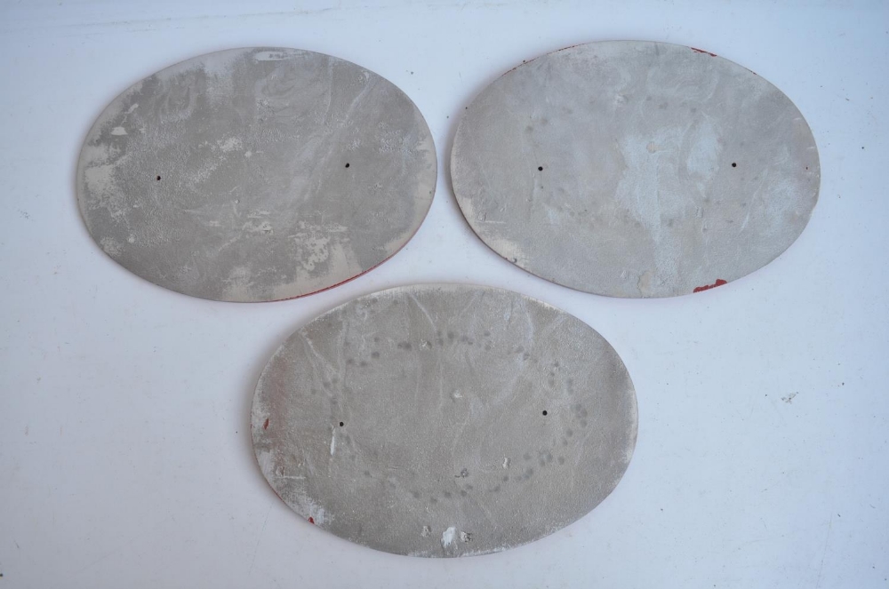 Three relief cast metal Hunslet surface engine loco plates to include No9372, 9373 and 9374 ( - Image 2 of 2