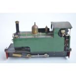 32mm G gauge outdoor metal narrow 0-4-0 model steam locomotive with added remote control