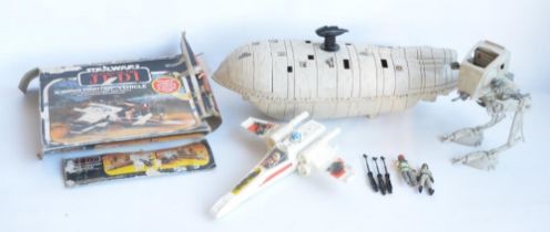 Collection of vintage Star Wars models from Kenner to include Return Of The Jedi X-Wing with