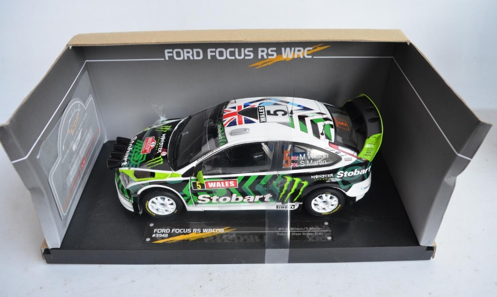 Boxed Sun Star 1/18 scale limited edition diecast Ford Focus RS WRC08 model car, item no SUN3948 # - Bild 3 aus 6