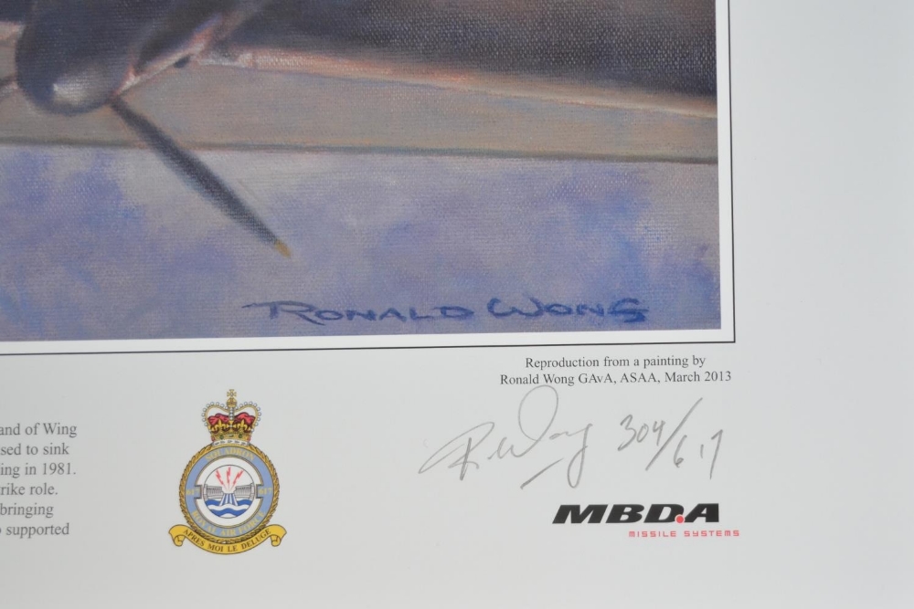 Two aviation prints by Ronald Wong to include Limited edition 'Reflecting On 70 Years' by Ronald - Image 4 of 9