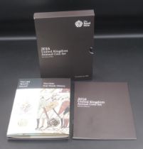 The Royal Mint - 2016 United Kingdom Annual Coin Set, 16 coin set, in original sleeve
