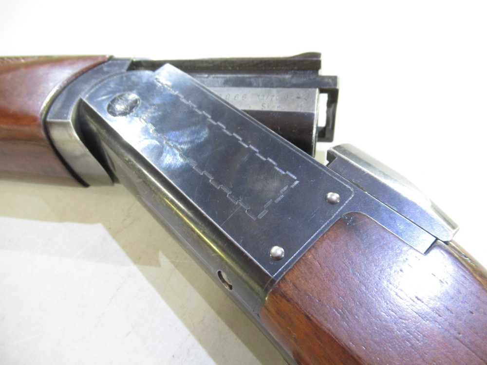 Valmet o/u 12 bore shotgun. Single trigger non ejector with 26ins barrels 14in l.o.p. Caving to - Image 2 of 3