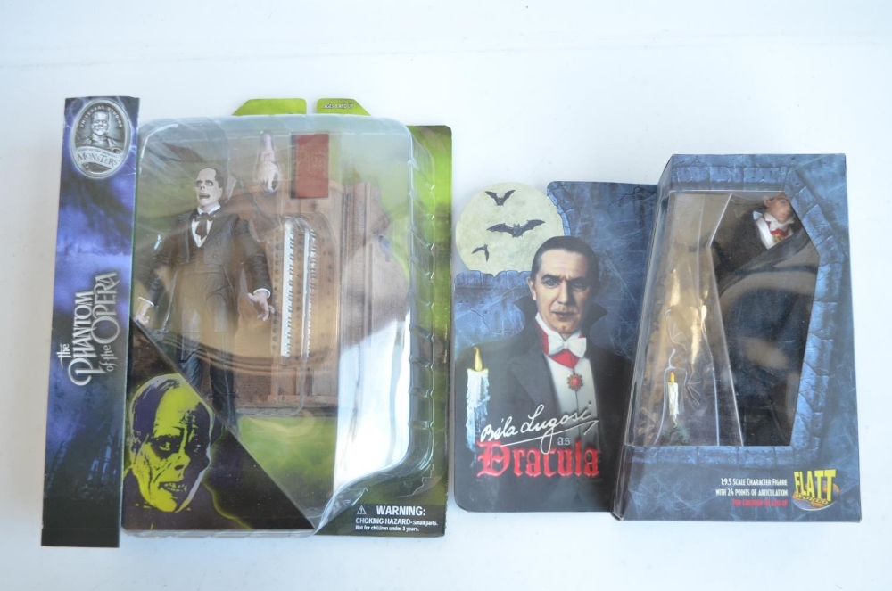 Two boxed fantasy novel action figures to include a Phantom Of The Opera set with Phantom and