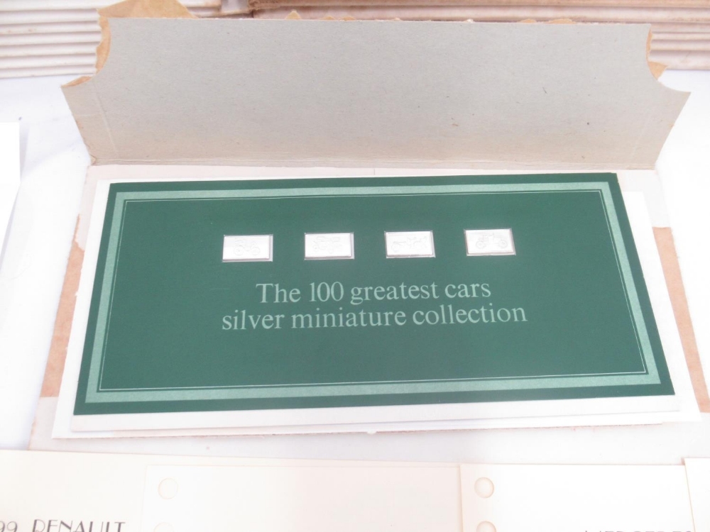 The 100 Greatest Cars Silver Miniature Collection, by John Pinches Limited, 1975, comprising 100 - Image 4 of 6