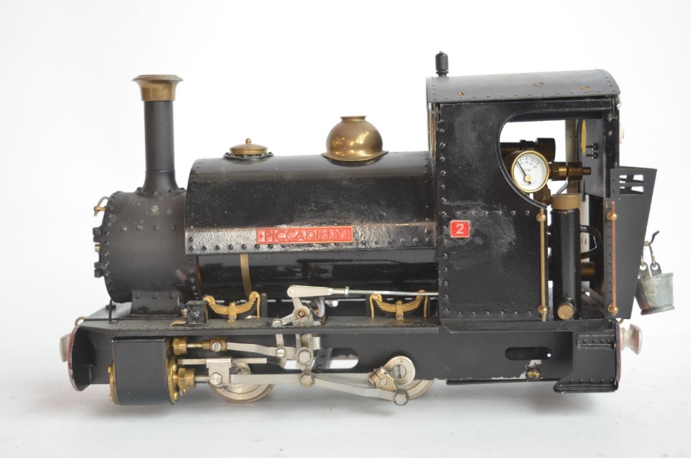 32mm G gauge outdoor metal narrow 0-4-0 'Piccadilly' model steam locomotive with added remote - Image 2 of 11