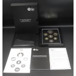 The Royal Mint - The 2013 United Kingdom Proof Coin Set Commemorative Edition seven coin set,