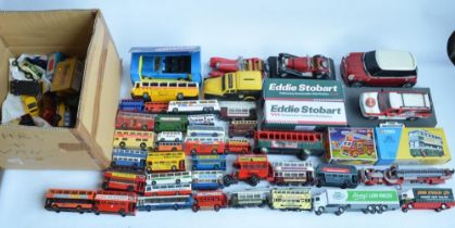 Collection of model vehicles, mostly diecast from EFSI, Matchbox, Burago, Franklin Mint, a