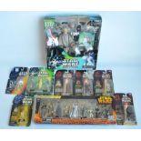 Collection of boxed Star Wars action figures from Hasbro to include 9 figure Revenge Of The Sith