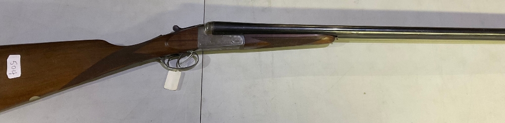 Denton & Kennell 12 bore side by side double trigger shotgun with 26 3/4 inch barrels and 14 5/8 - Image 2 of 2