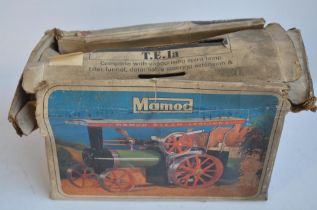 Mamod TE1a steam powered tractor model with accessories and instruction booklet in good previously