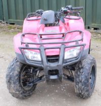 Honda Fourtrax Recon ES. Registration number YX69CKJ 229cc petrol Quad bike. V5 certificate and