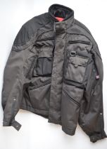 Genuine Frank Thomas Classic Cruiser armoured textile bikers jacket, size large in excellent