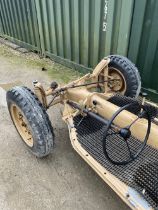 VW Kubelwagon project with chassis, steering wheel, wheels and engine complete. Other parts