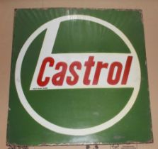 Single sided enamel sign "Castrol" 58cmx61cm