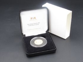 Harrington & Byrne 2023 King Charles III Gold Proof Laurel, country of issue Tristan da Cunha,