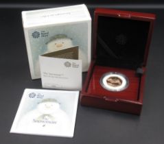 The Royal Mint - The Snowman 2018 UK 50p Gold Proof Coin, No.048/400, with COA in original case with