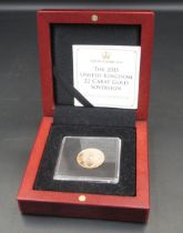 The Jubilee Mint - Queen Elizabeth II The 2015 United Kingdom 22ct Gold Sovereign, with COA in