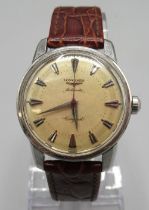 Longines Conquest stainless steel automatic wristwatch, signed silvered dial, applied tapered