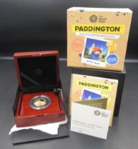 The Royal Mint - Paddington at the Tower 2019 UK 50p Gold Proof Coin, No.232/600, with COA in