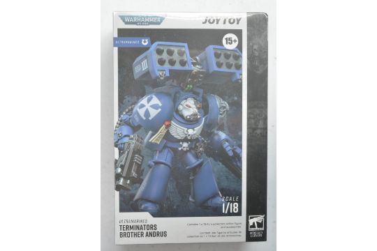 Seven as new boxed/factory sealed JoyToy Warhammer 40,000 Ultramarines 1/18th scale action figures - Image 5 of 7