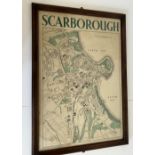 Mid 20th century map of Scarborough, Based upon The Ordnance Survey Map with the Sanction of the