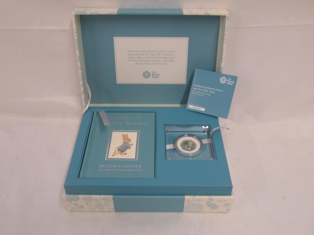 The Royal Mint - The Tale of Peter Rabbit Beatrix Potter Limited Edition Silver Proof coin and