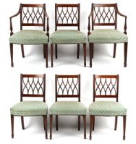 Property of a deceased estate - a set of six early 19th century Regency period mahogany dining