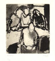 Property of a deceased estate - Peter Freeth RA (b.1938) - 'EMMAUS' - aquatint, number 5 of a