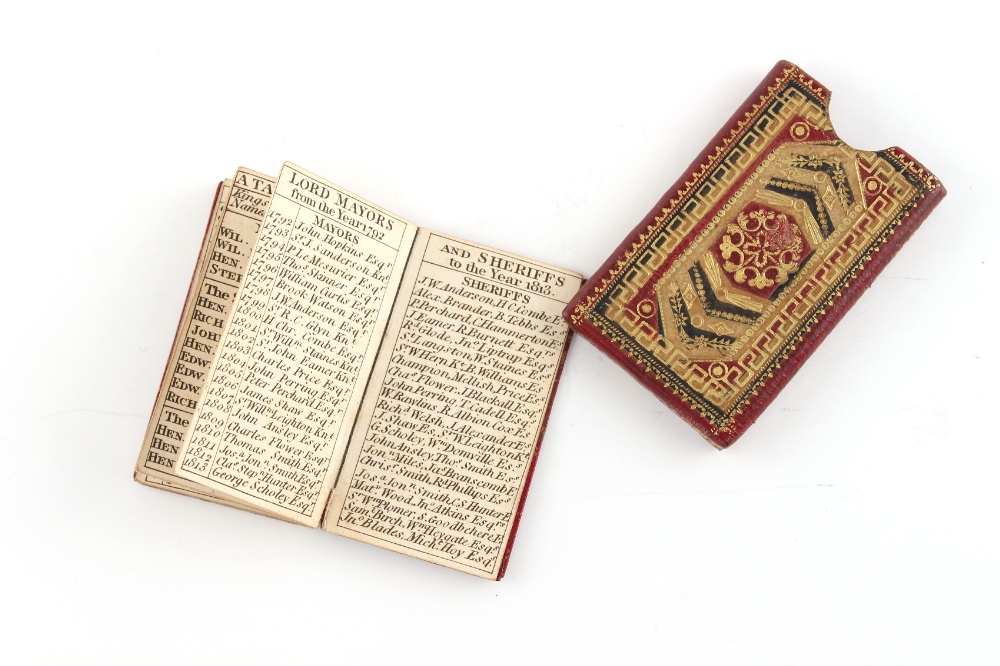 Property of a lady - a miniature book - 'The Almanack Explained', for the year 1813, printed for the - Image 3 of 3