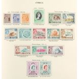 Property of a gentleman - stamps - British Empire: 1952-62 QEII a mint collection neatly presented