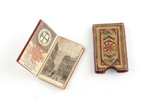 Property of a lady - a miniature book - 'The Almanack Explained', for the year 1813, printed for the