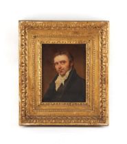 Property of a lady - English School, early 19th century - PORTRAIT OF A GENTLEMAN - oil on panel,