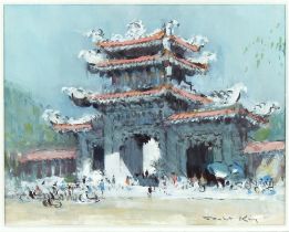 Property of a deceased estate - Robert King (b.1936) - 'ENTRANCE TO LONG SON PAGODA, NHA TRANG' (